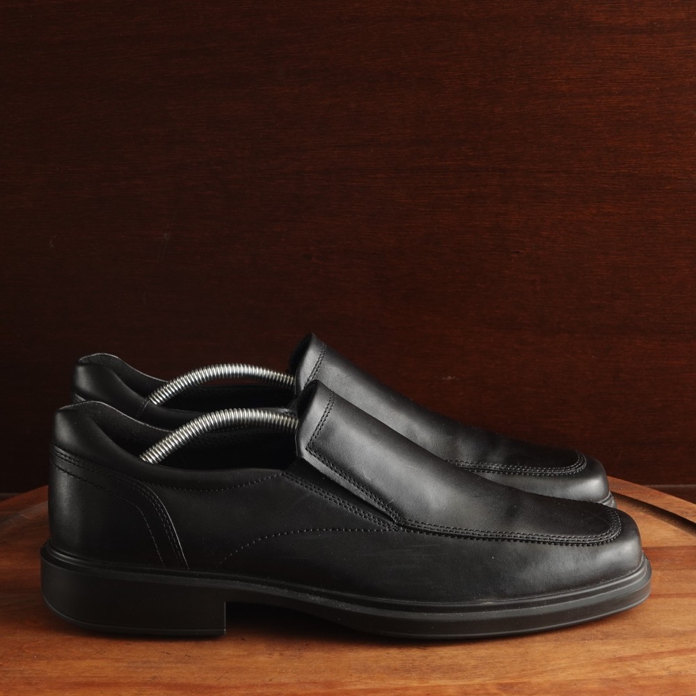 Ecco Loafers Mens Size EU 45 US 11-11.5 Black Helsinki 2.0 Slip On Comfort Shoes